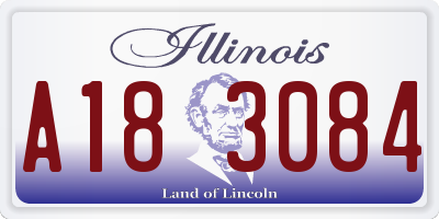 IL license plate A183084
