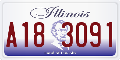 IL license plate A183091