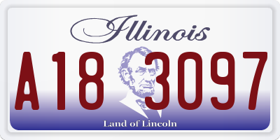 IL license plate A183097