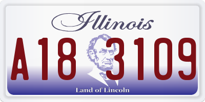 IL license plate A183109