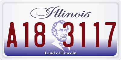 IL license plate A183117