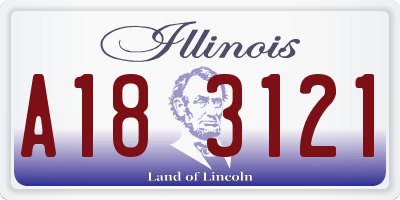 IL license plate A183121