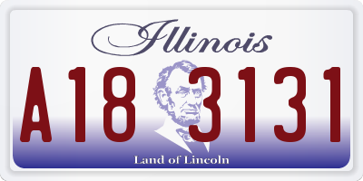 IL license plate A183131