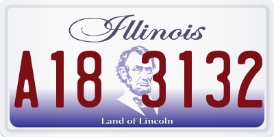 IL license plate A183132