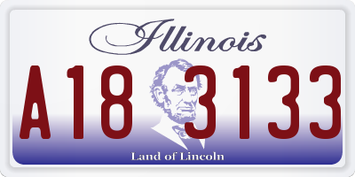 IL license plate A183133
