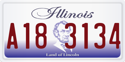 IL license plate A183134
