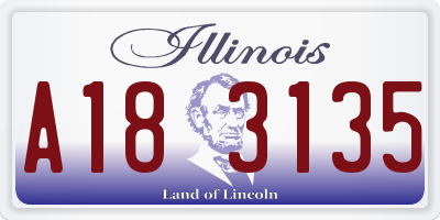 IL license plate A183135
