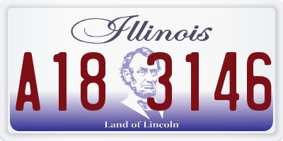 IL license plate A183146
