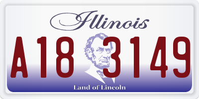 IL license plate A183149
