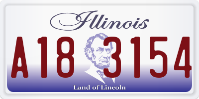 IL license plate A183154