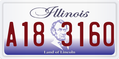 IL license plate A183160