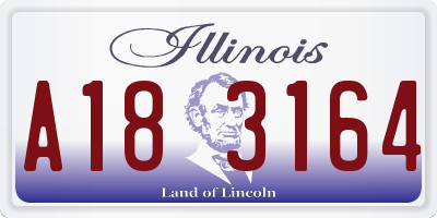IL license plate A183164