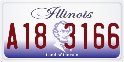 IL license plate A183166