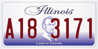 IL license plate A183171