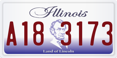 IL license plate A183173