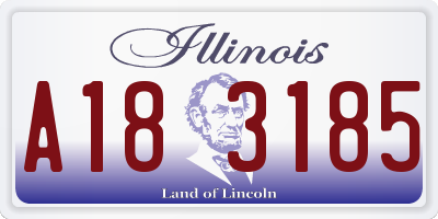 IL license plate A183185