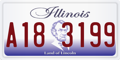 IL license plate A183199