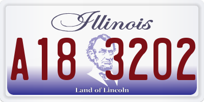 IL license plate A183202
