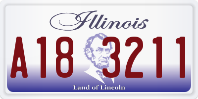 IL license plate A183211