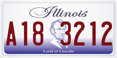 IL license plate A183212