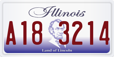 IL license plate A183214