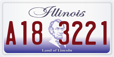 IL license plate A183221