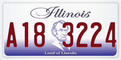 IL license plate A183224