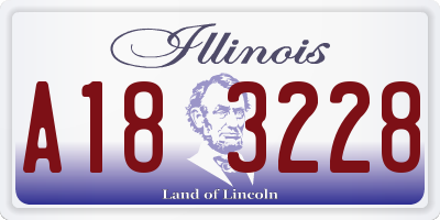 IL license plate A183228
