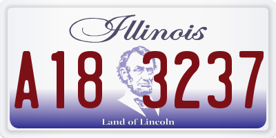 IL license plate A183237