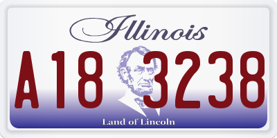 IL license plate A183238