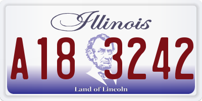 IL license plate A183242