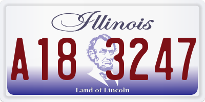 IL license plate A183247