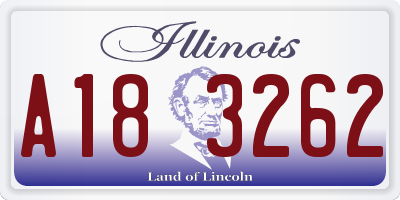 IL license plate A183262