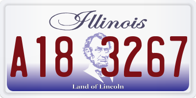 IL license plate A183267