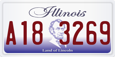 IL license plate A183269