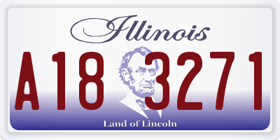 IL license plate A183271