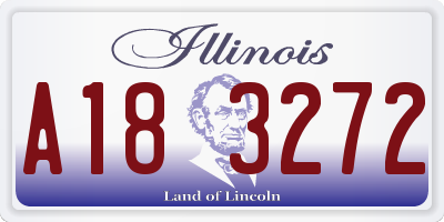 IL license plate A183272