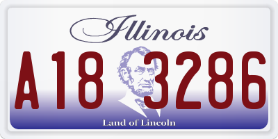 IL license plate A183286