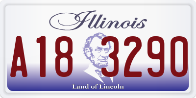 IL license plate A183290
