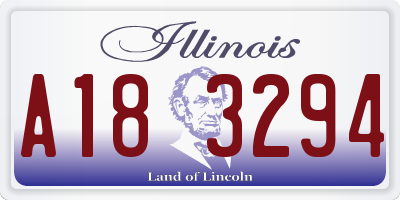 IL license plate A183294