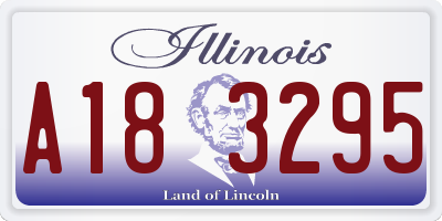 IL license plate A183295