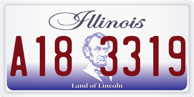 IL license plate A183319