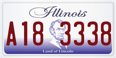 IL license plate A183338