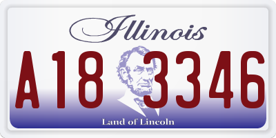 IL license plate A183346