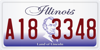 IL license plate A183348