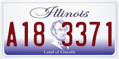 IL license plate A183371