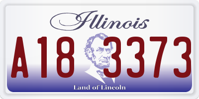 IL license plate A183373
