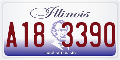 IL license plate A183390