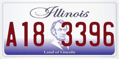 IL license plate A183396