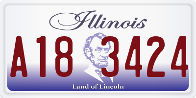 IL license plate A183424